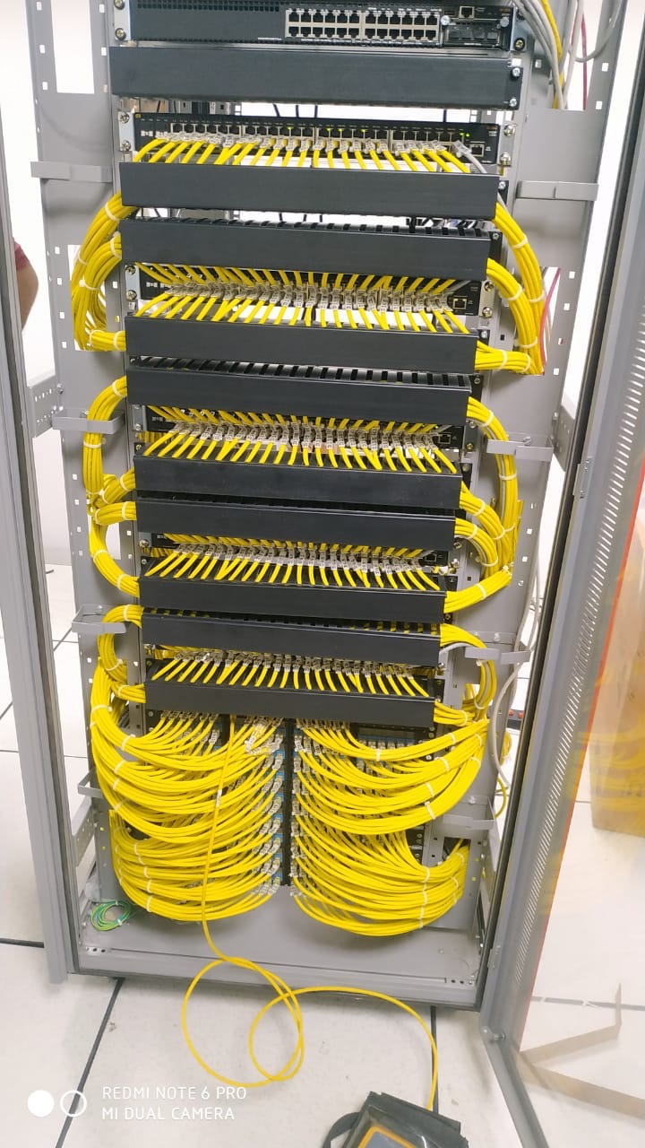 Yellow Cable Rack